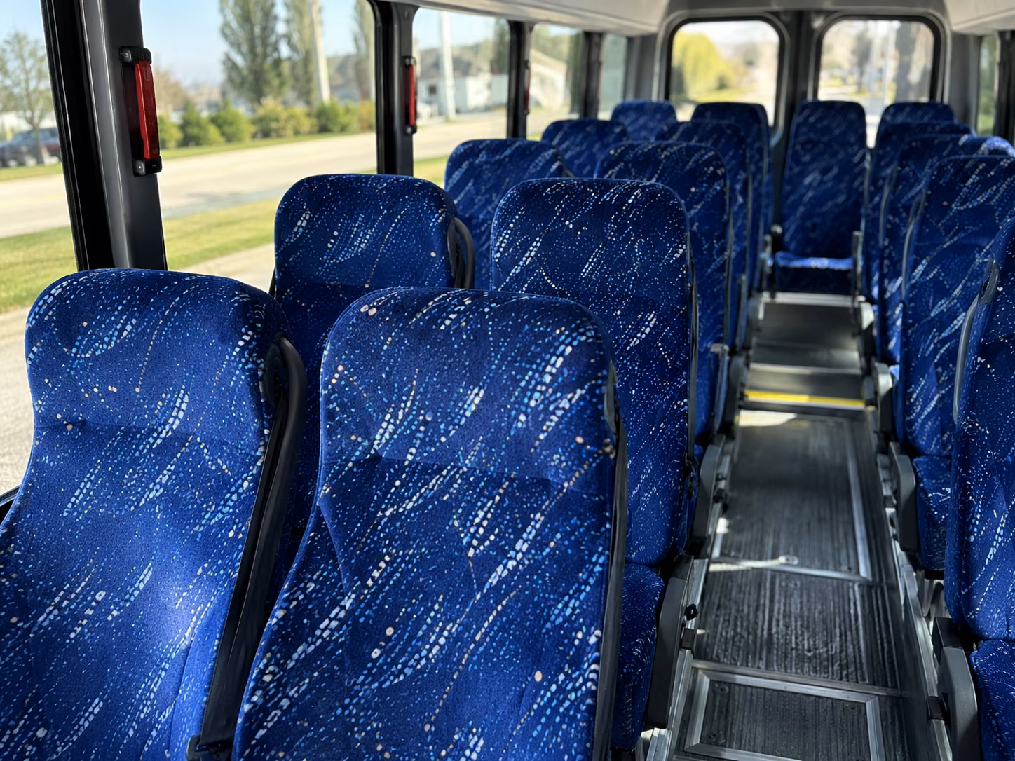 carson 18 passenger minibus inside