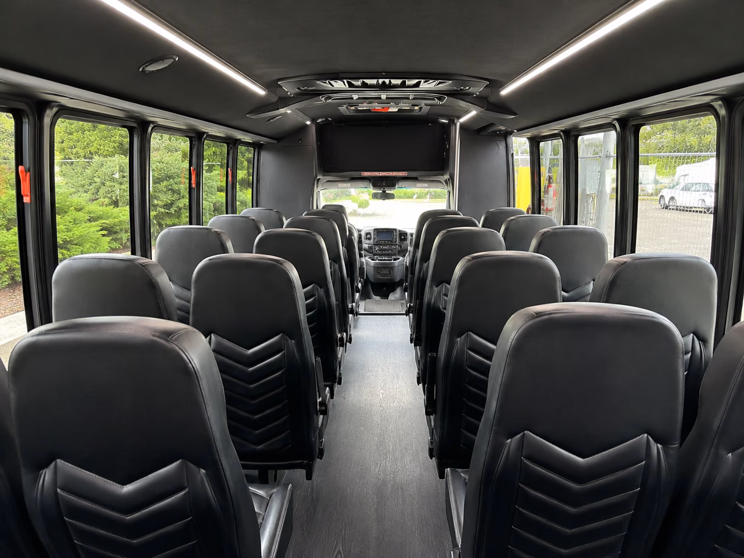 carson 18 passenger minibus interior
