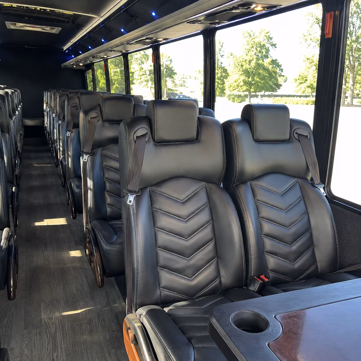carson 28 passenger minibus inside