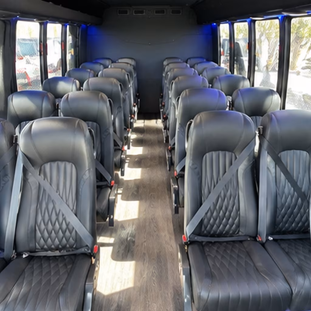 carson 28 passenger minibus interior