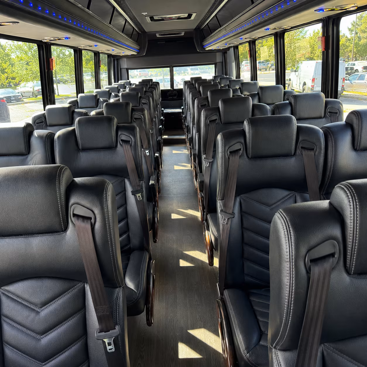 carson 30 passenger minibus inside