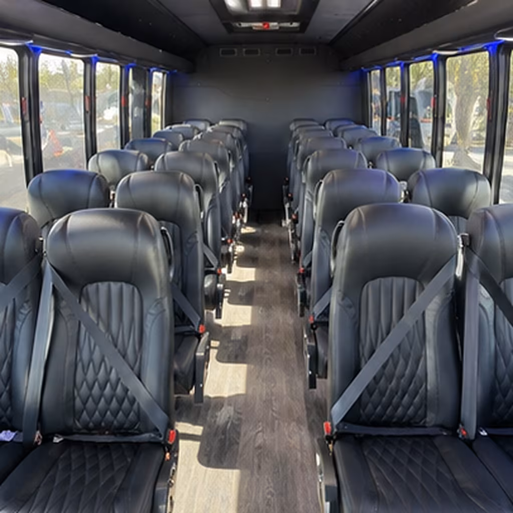 carson 35 passenger minibus inside