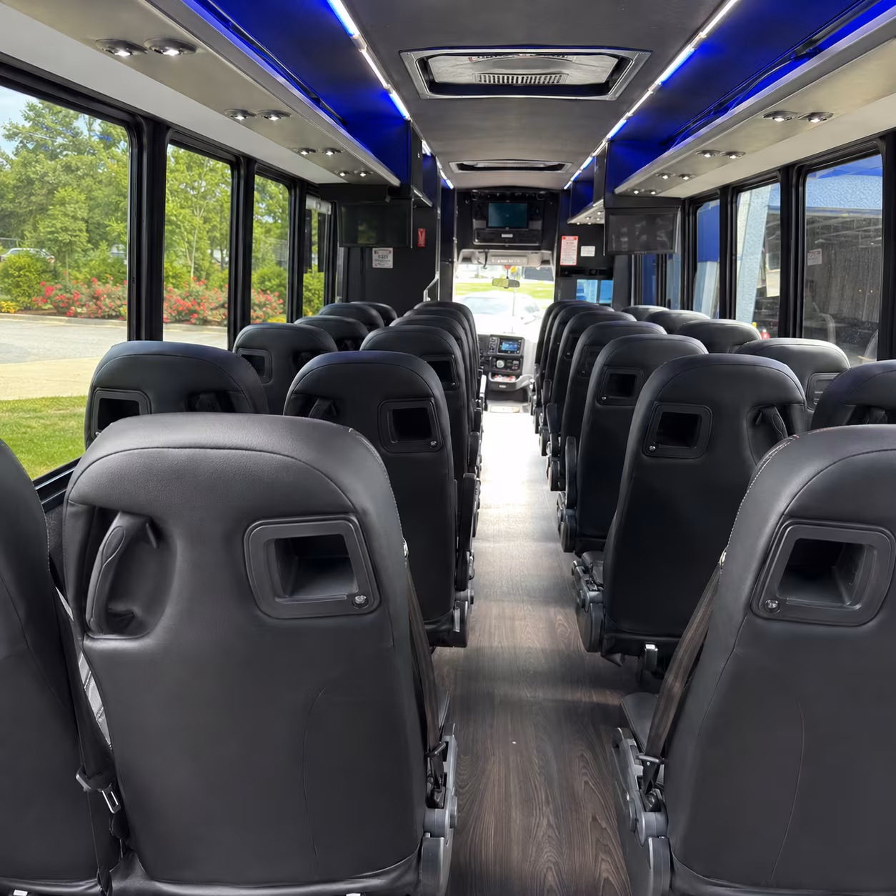 carson 35 passenger minibus interior
