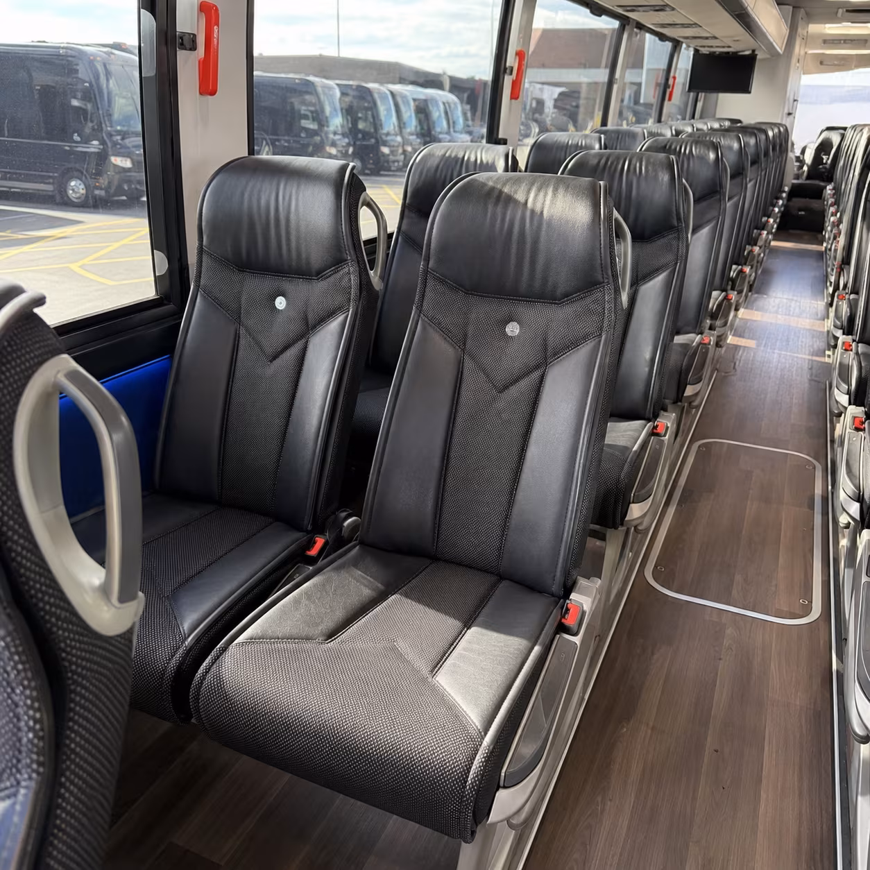 carson 40 passenger charter bus interior