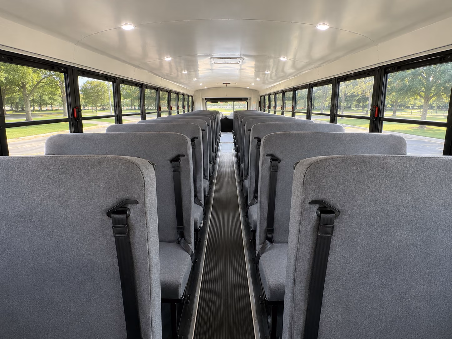 carson school bus inside